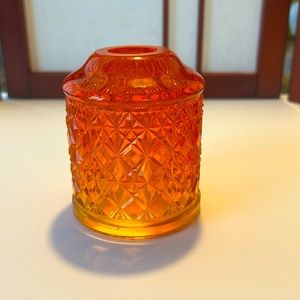 Vintage Fenton Fine Cut and Block Fairy Lamp Shade Only